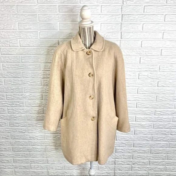 Vintage | Jackets & Coats | Vintage Herman Kaye Cream Wool Coat | Poshmark